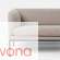Sofa 3-osobowa ferm Living Turn Cotton light grey / dark grey