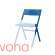 Krzesło składane Alessi Piana, niebieskie