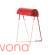 Lampa stołowa Serax Antonino, czerwona