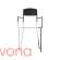 Krzesło metalowe Serax Adriana, 84 cm, czarne