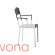 Krzesło metalowe Serax Adriana, 84 cm, czarne