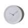 Zegar narożny Alessi Ora Out Ø 21 cm, biały