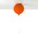 Lampa wisząca Brokis Memory Balonik Ø 30 cm, pomarańczowa