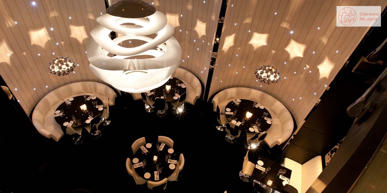 Lampy Innermost Beads w restauracji Gaucho w Dubaju