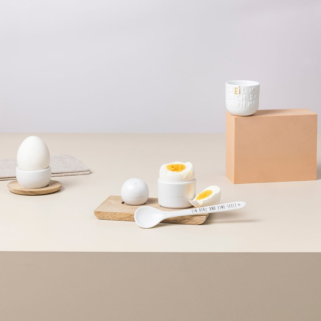 Alessi Portauovo Set 2pz collezione Roost di Adam Goodrum